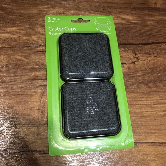 Lot Of 5 Waxman 4 Pieces 2-1/2" / SQUARE CARPET CASTER CUPS - Picture 4 of 7